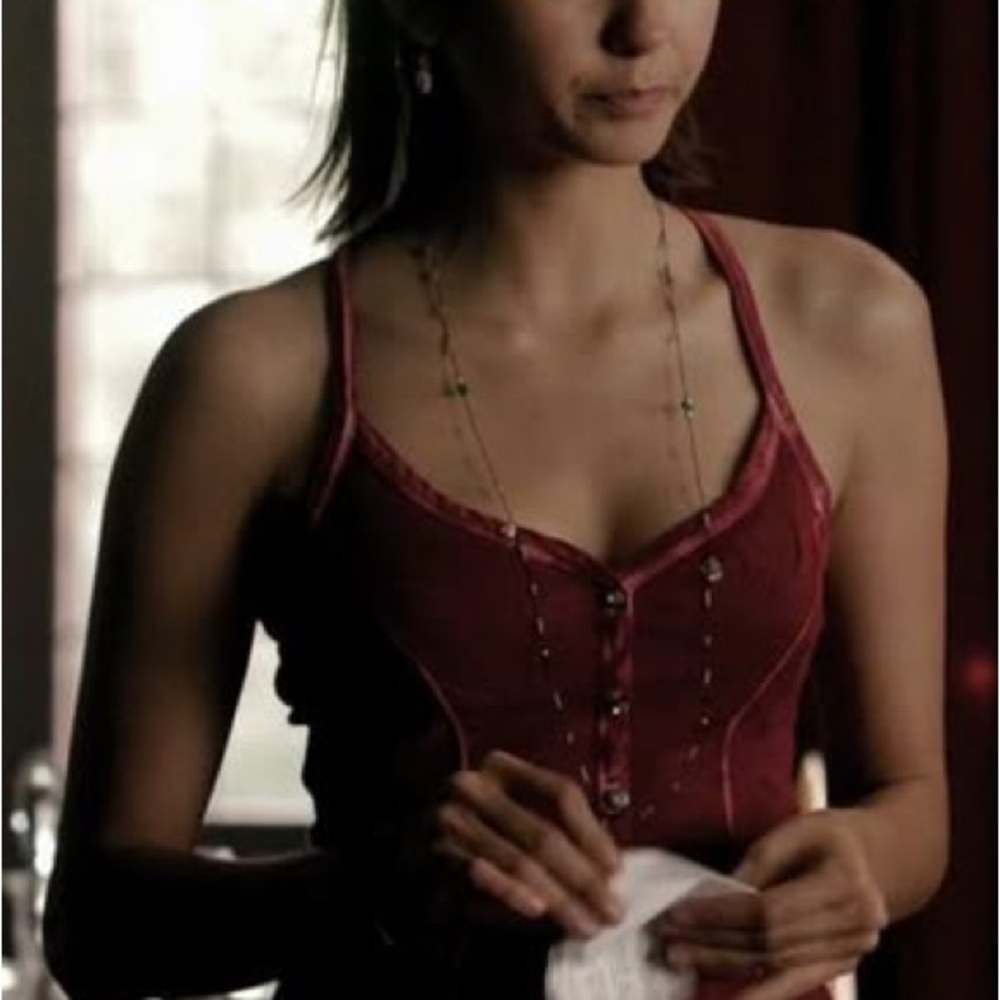 Guess lily Henley tank top Elena Gilbert